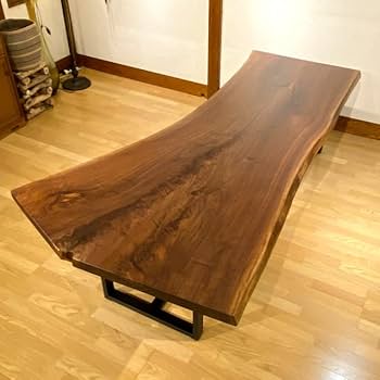 一枚板のテーブル Amazon｜ウッドギャラリー樹 栃一枚板 リビングテーブル 162cm